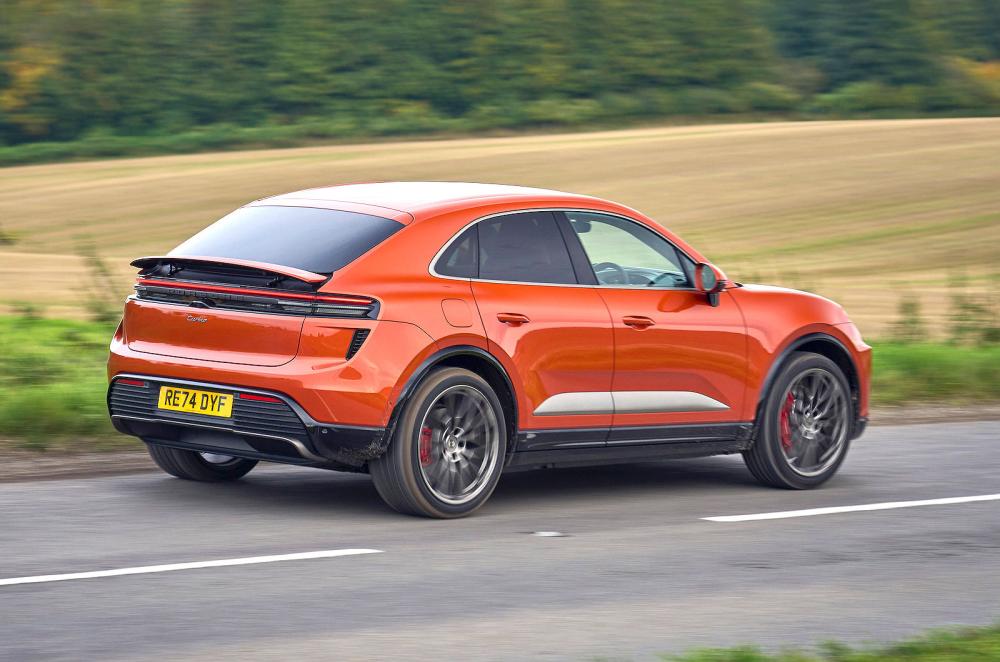 Porsche Macan Turbo Electric rear right driving