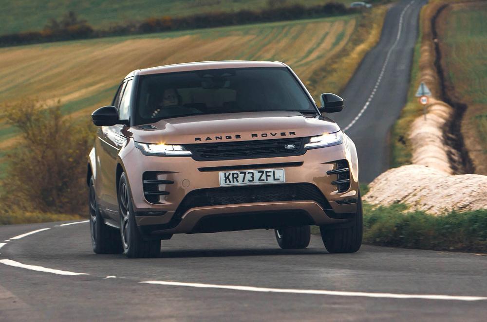Range Rover Evoque front driving