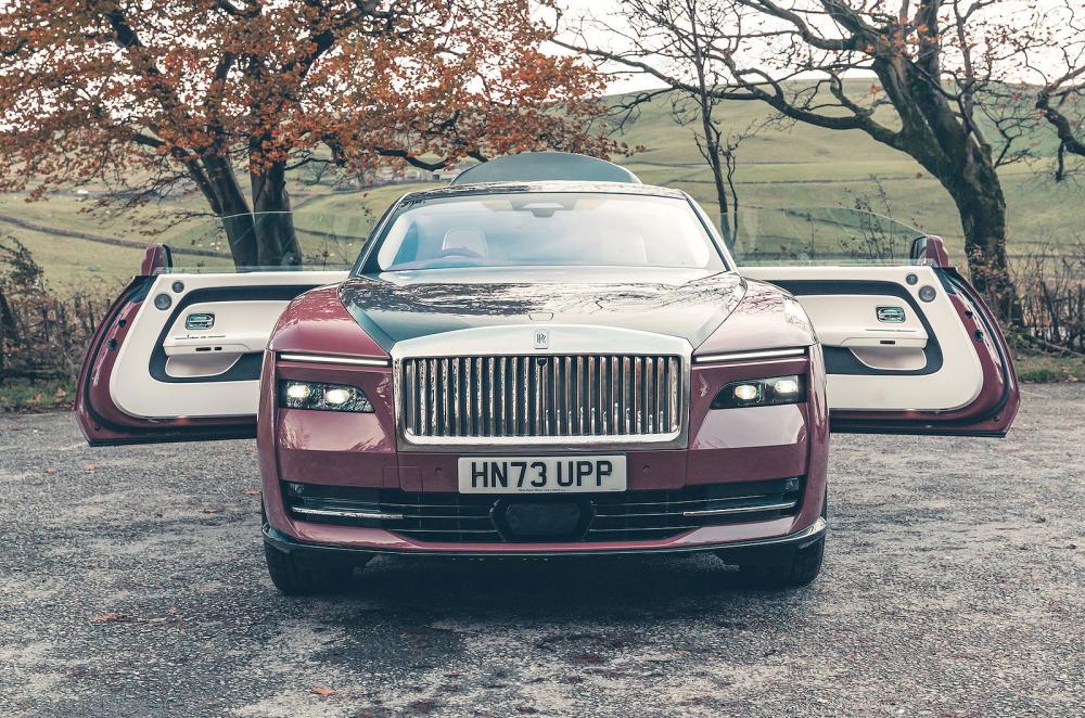 Rolls-Royce Spectre front static doors open