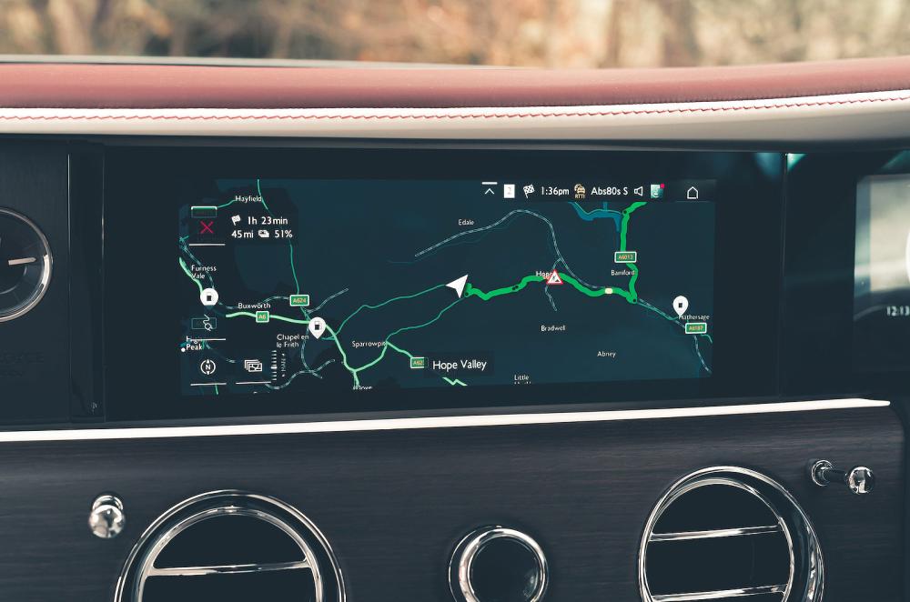 Rolls-Royce Spectre infotainment touchscreen