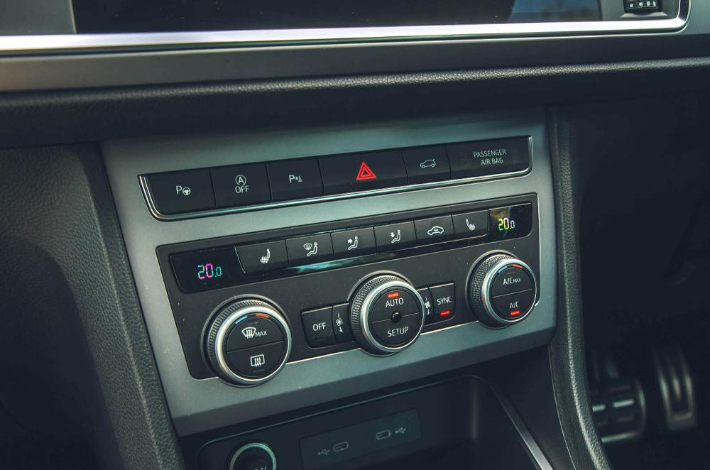 Seat Ateca air-con controls