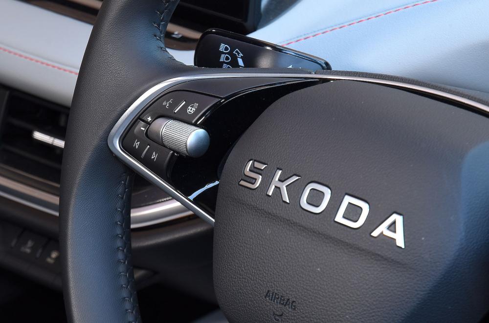 Skoda Elroq steering wheel detail