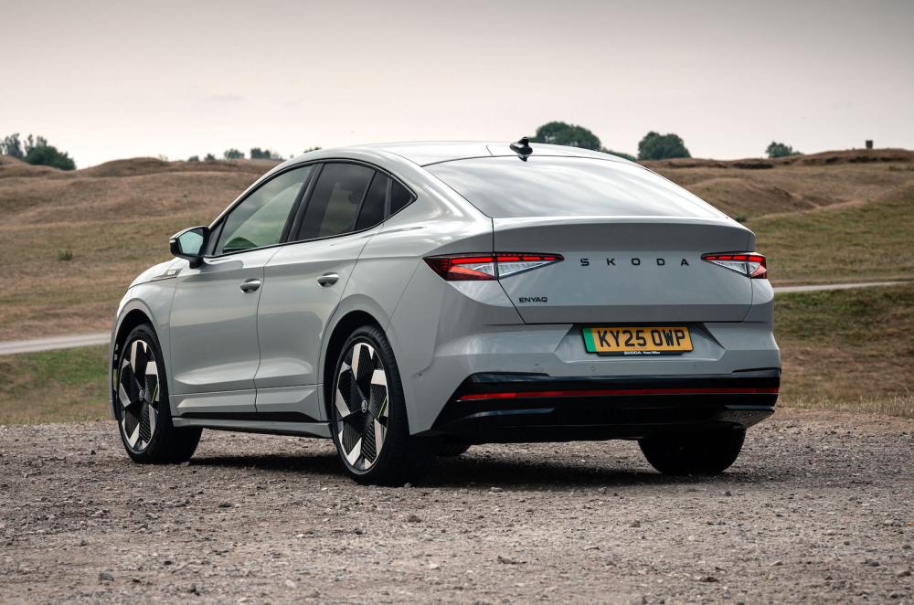 Skoda Enyaq Coupe vRS rear left static