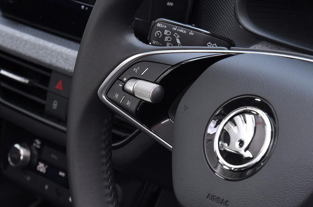 Skoda Kamiq steering wheel detail