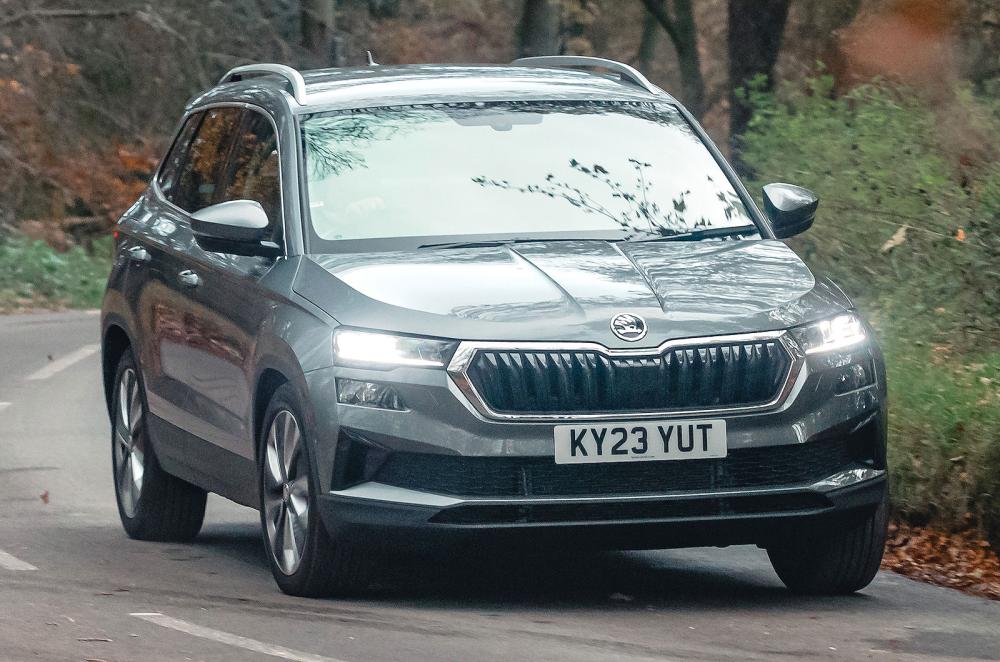 Skoda Karoq front cornering