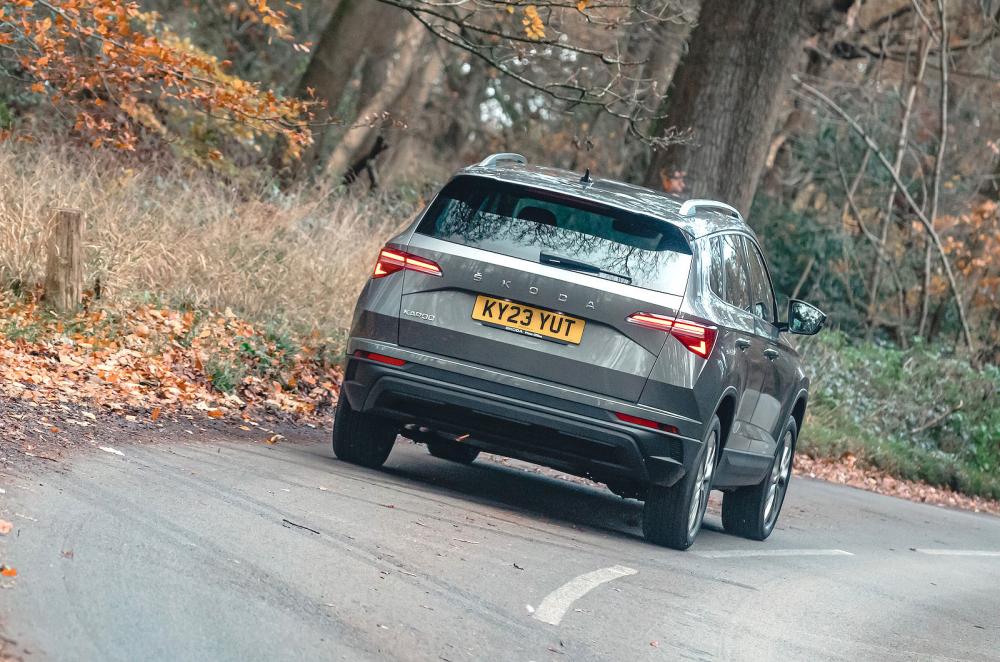 Skoda Karoq rear cornering