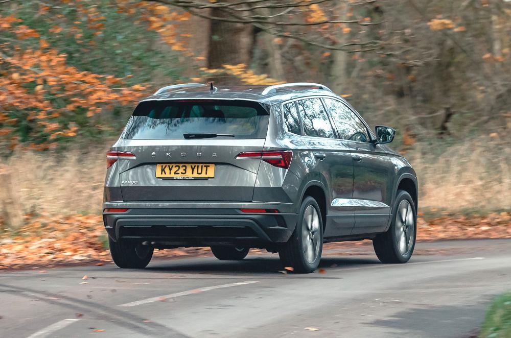 Skoda Karoq rear cornering