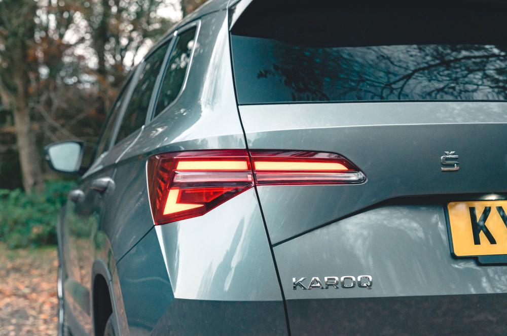 Skoda Karoq rear lights detail