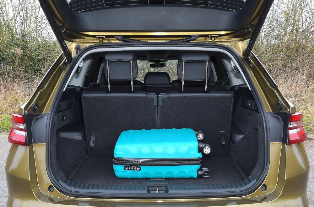Skoda Kodiaq boot with seven seats up
