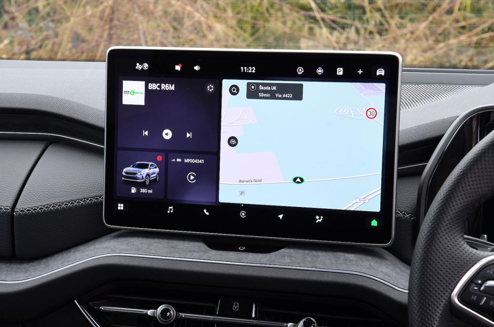 Skoda Kodiaq infotainment touchscreen