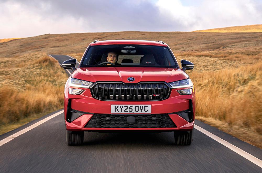 Skoda Kodiaq vRS front driving