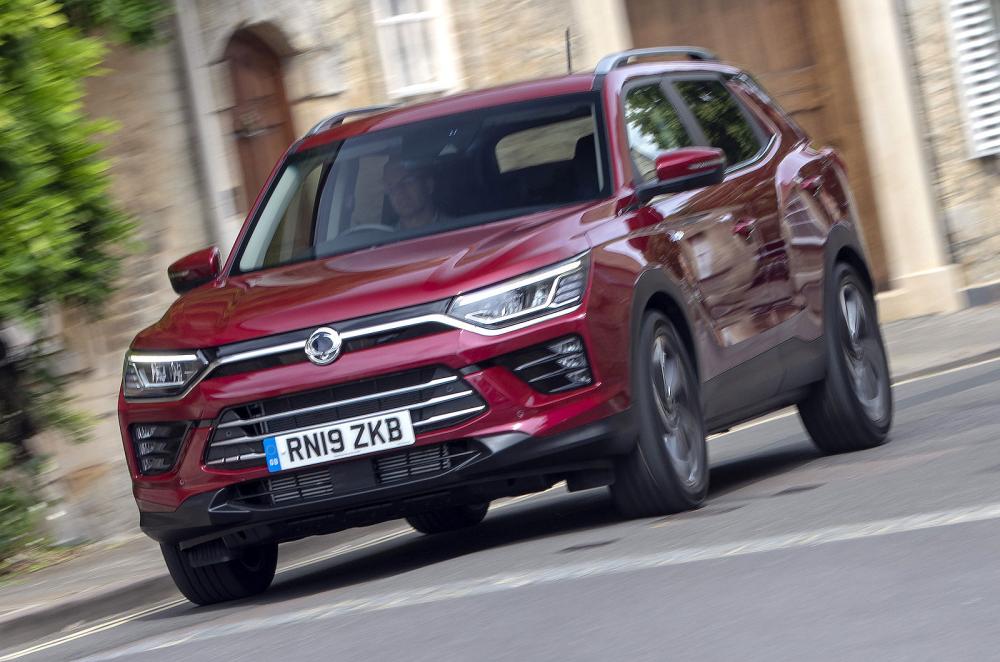 Ssangyong Korando front cornering