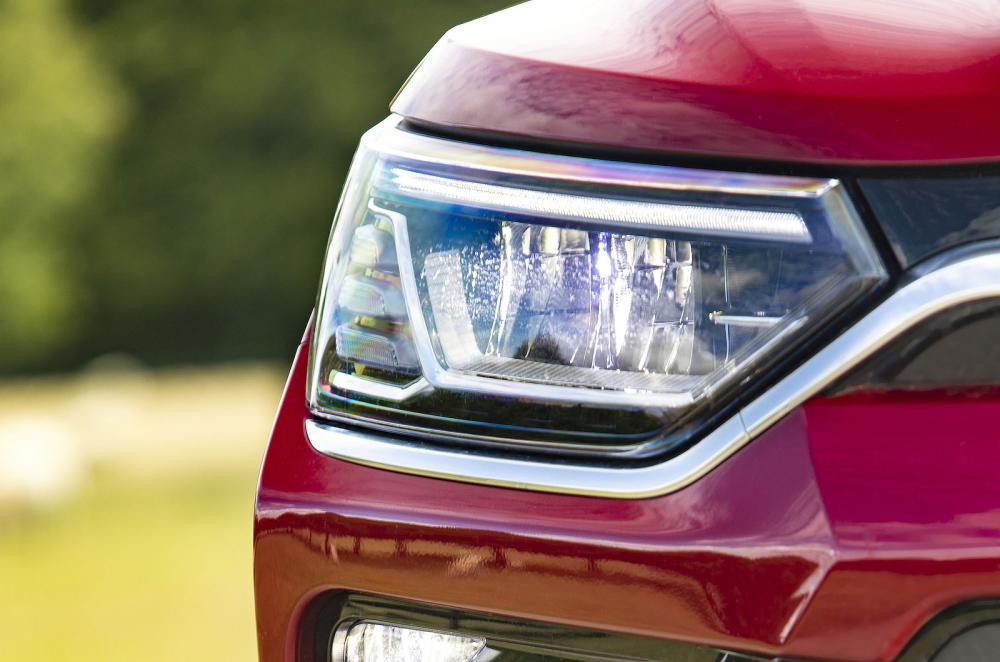 Ssangyong Korando headlights detail