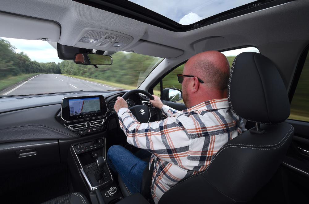 Stuart Milne test driving Suzuki S-Cross