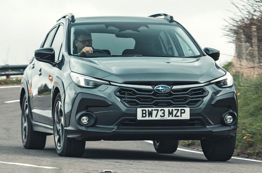 Subaru Crosstrek front cornering