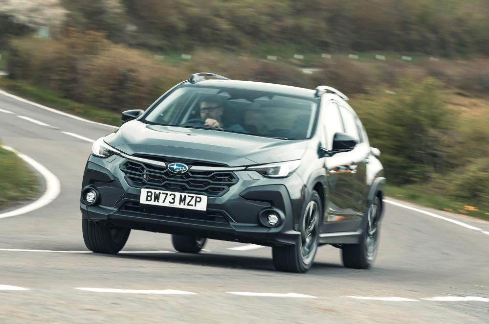 Subaru Crosstrek front cornering