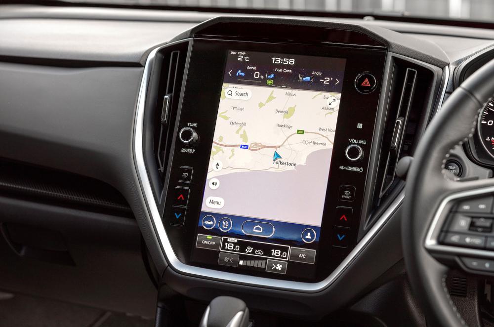 Subaru Crosstrek infotainment touchscreen
