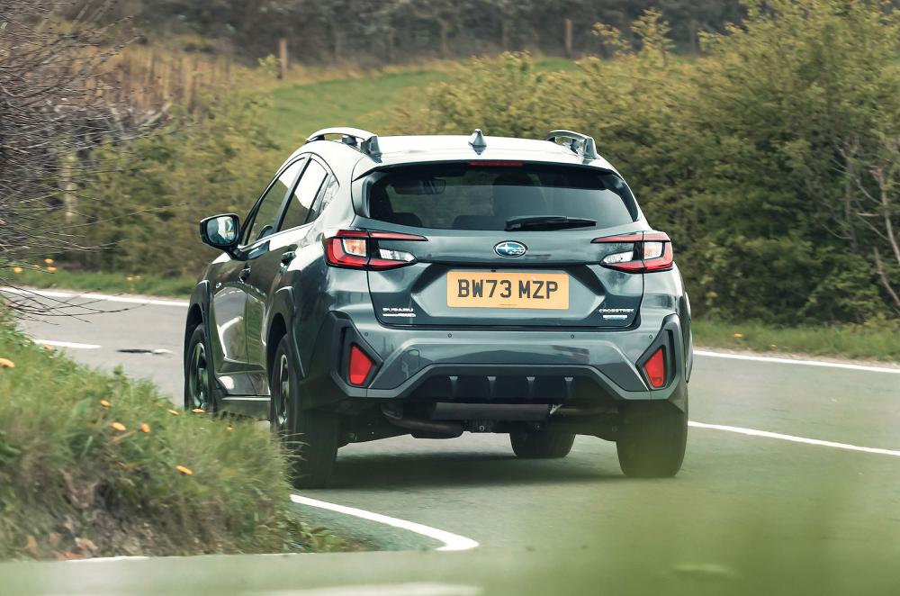 Subaru Crosstrek rear cornering