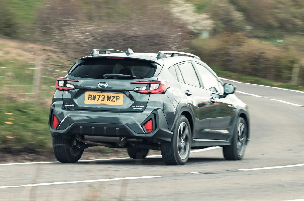 Subaru Crosstrek rear cornering
