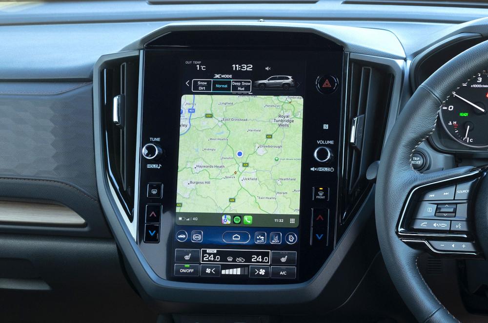 Subaru Forester infotainment touchscreen
