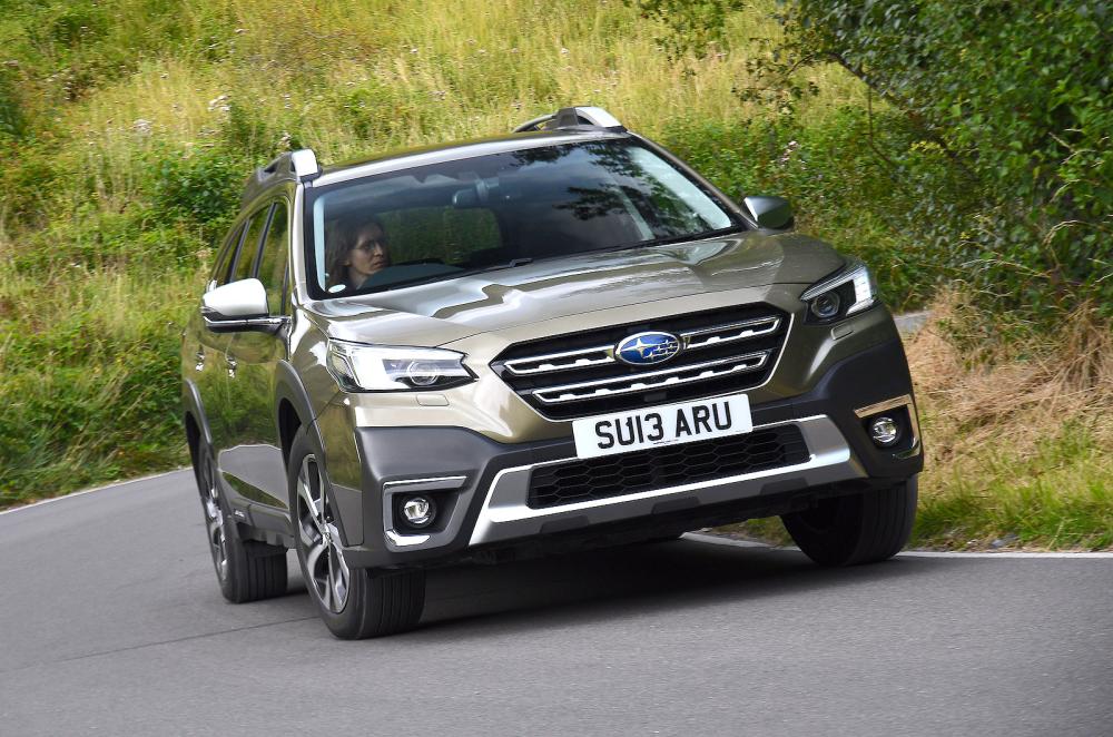 Subaru Outback front cornering