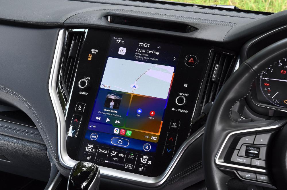 Subaru Outback infotainment touchscreen