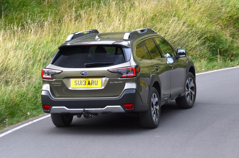 Subaru Outback rear cornering