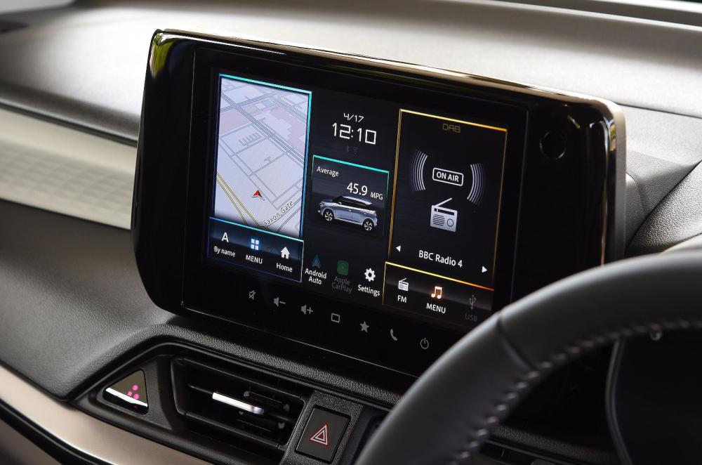 Suzuki Swift Hybrid infotainment touchscreen