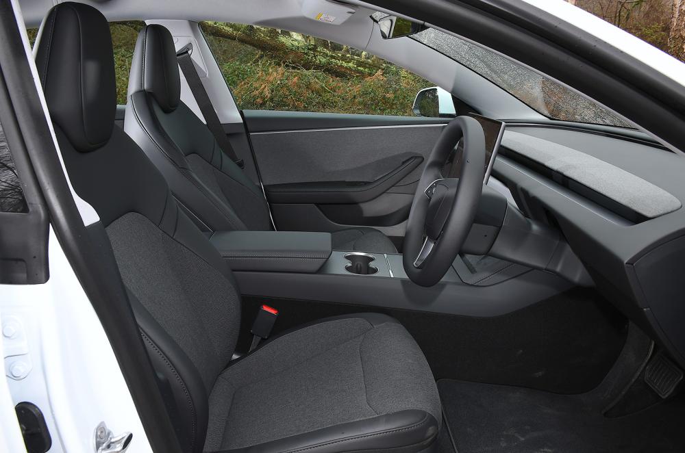 Tesla Model 3 front seats