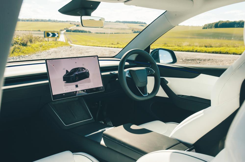 Tesla Model Y dashboard and seats