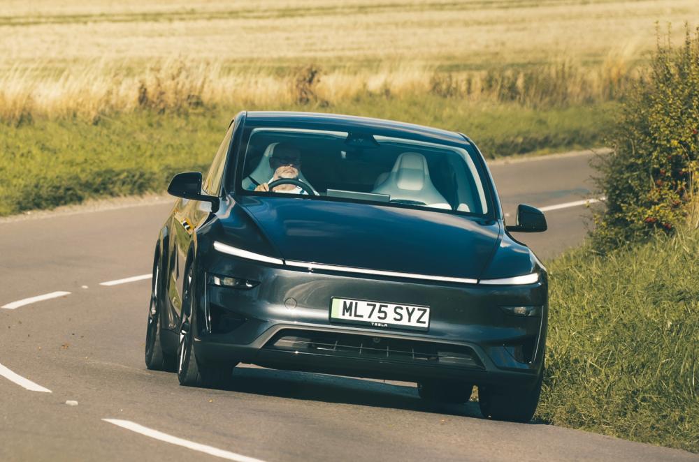Tesla Model Y front left cornering