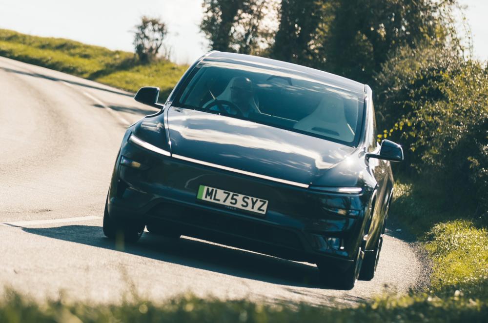 Tesla Model Y front cornering right