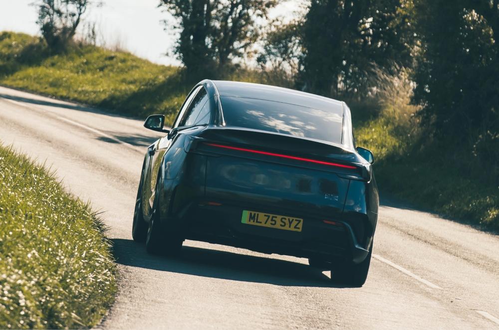 Tesla Model Y rear cornering