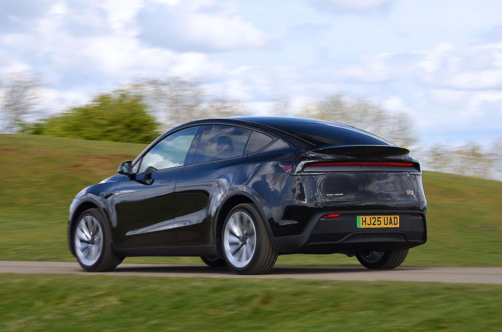 Tesla Model Y front left driving