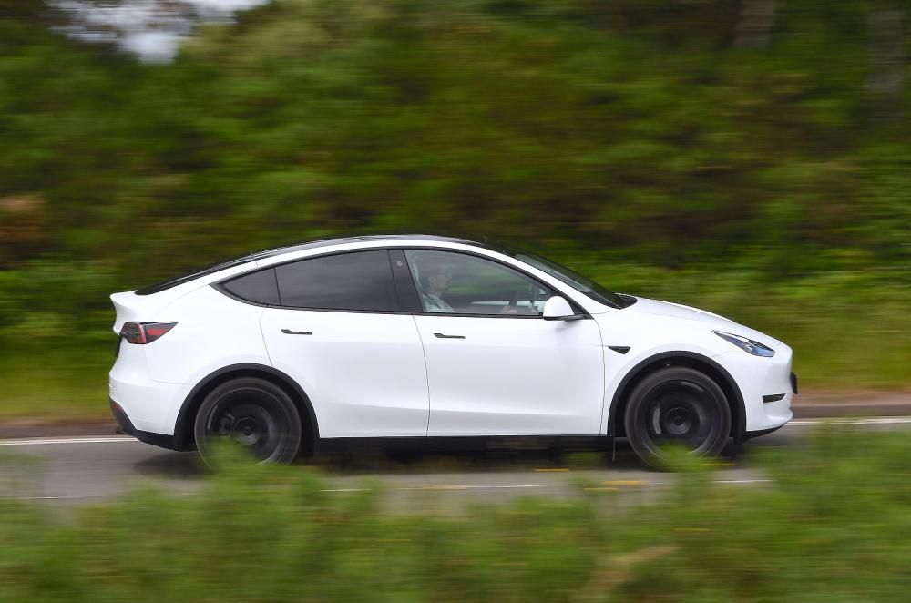 Tesla Model Y right driving