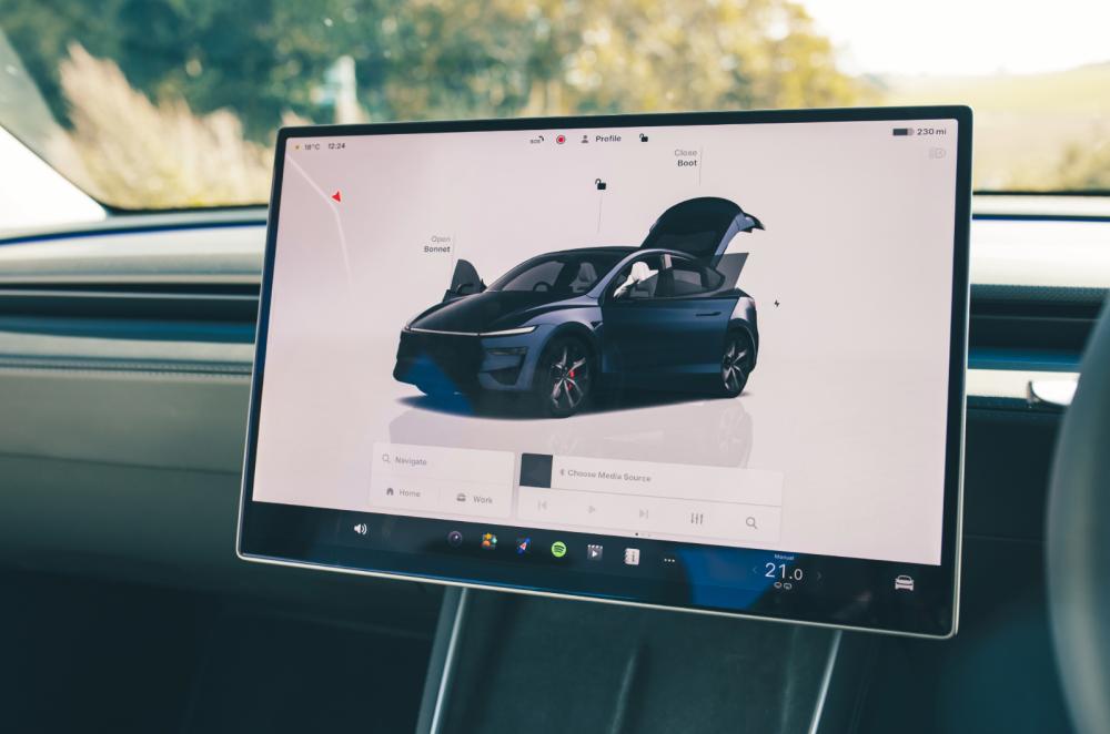 Tesla Model Y touchscreen