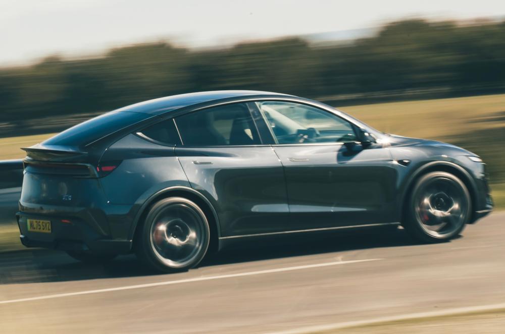 Tesla Model Y rear driving