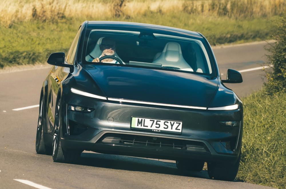 Tesla Model Y front cornering