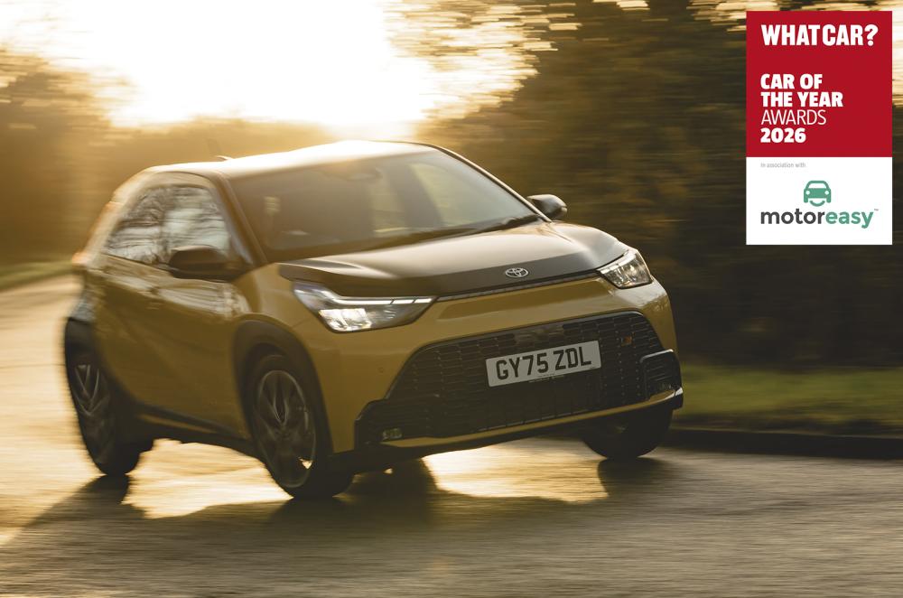 Toyota Aygo X driving