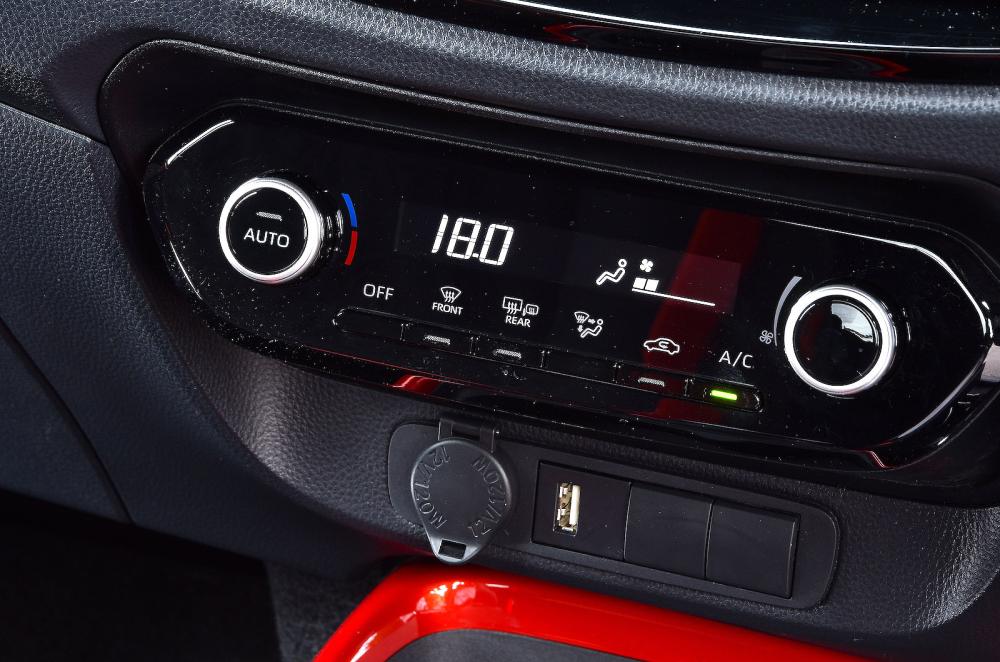 Toyota Aygo X interior detail
