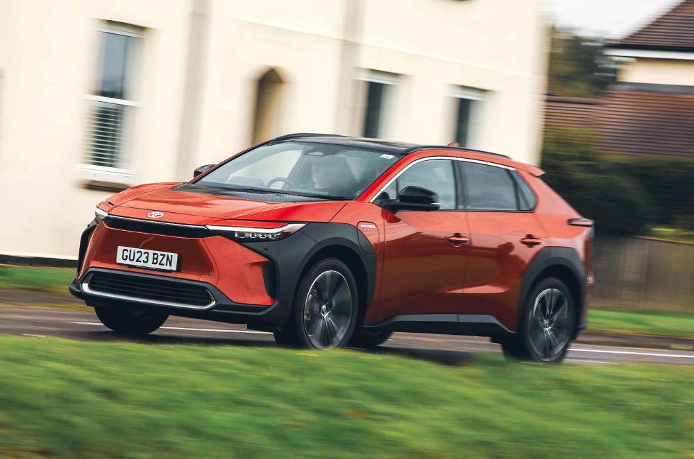 Toyota bZ4X front left driving