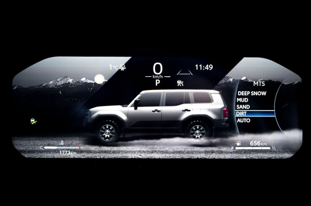 Toyota Land Cruiser driver display