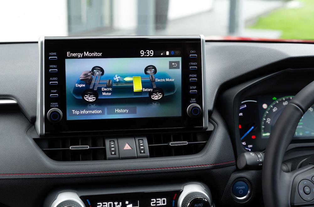 Toyota RAV4 infotainment touchscreen