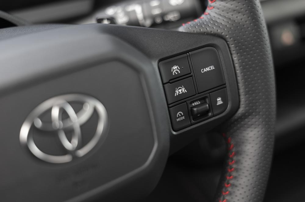 Toyota RAV4 steering wheel detail