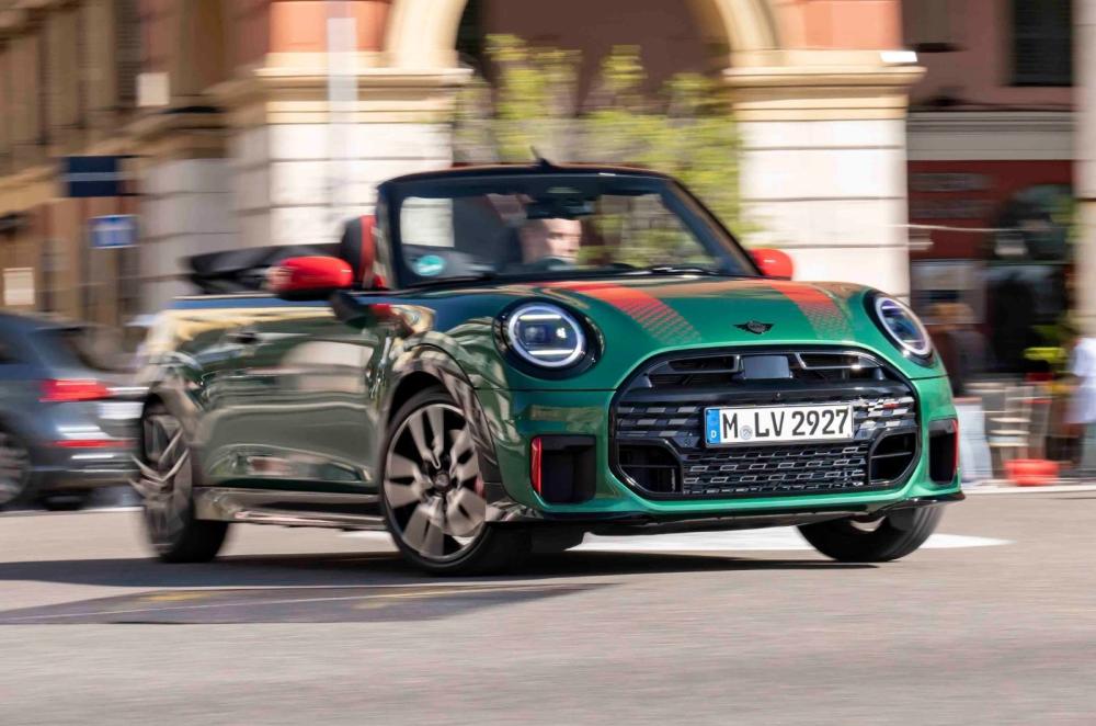 Mini Cooper Convertible front cornering