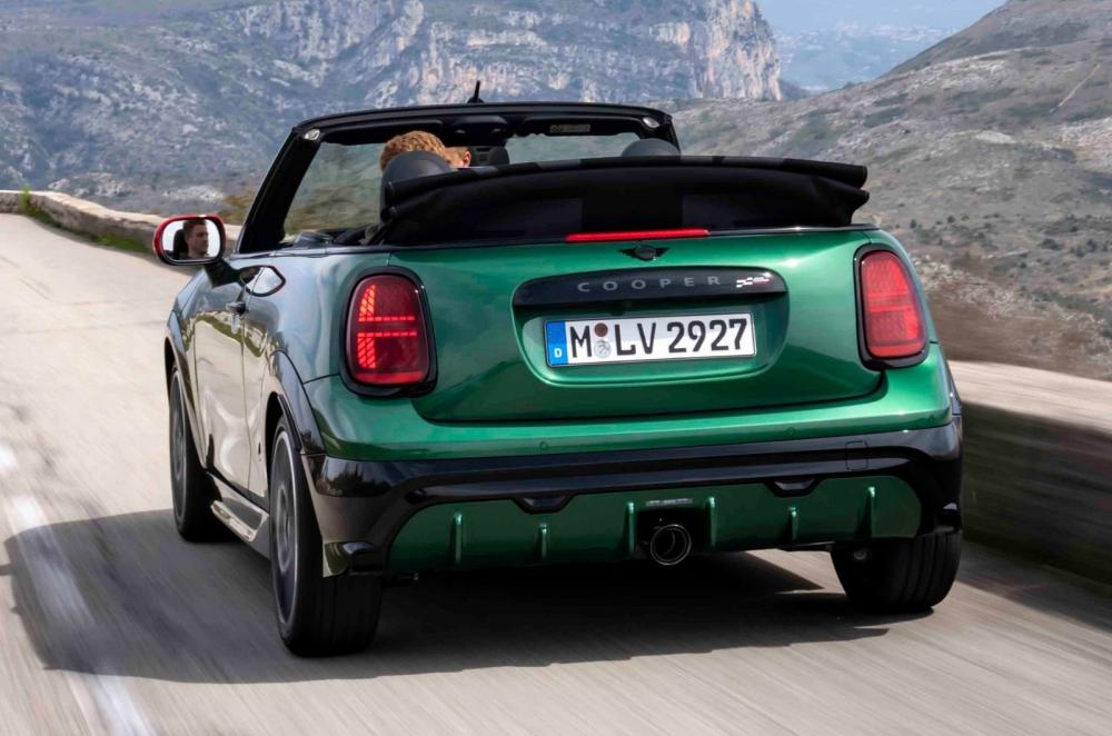 Mini Cooper Convertible rear driving