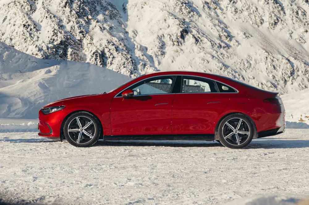 Mercedes CLA hybrid side profile still