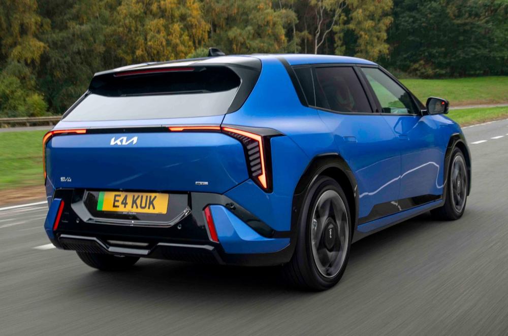 Kia EV4 hatchback rear dynamic