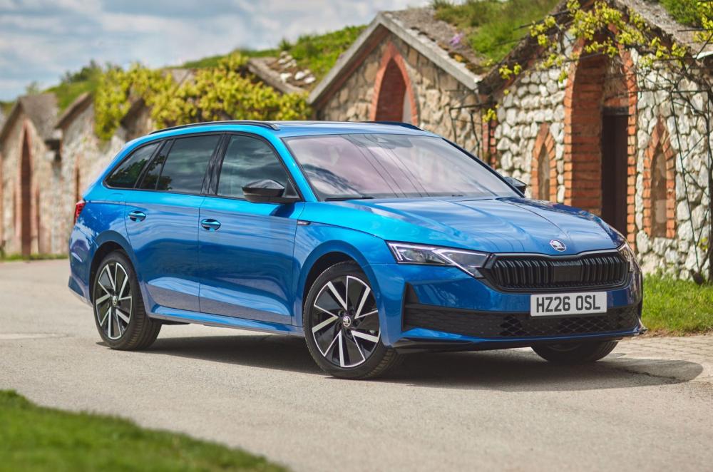 2026 Skoda Octavia Estate front three quarters static