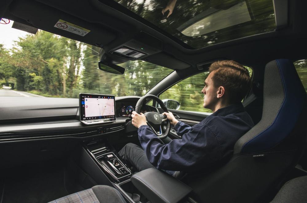 Volkswagen Golf GTE interior driving